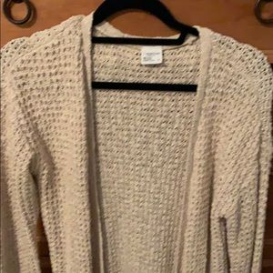 Cardigan sweater oatmeal color